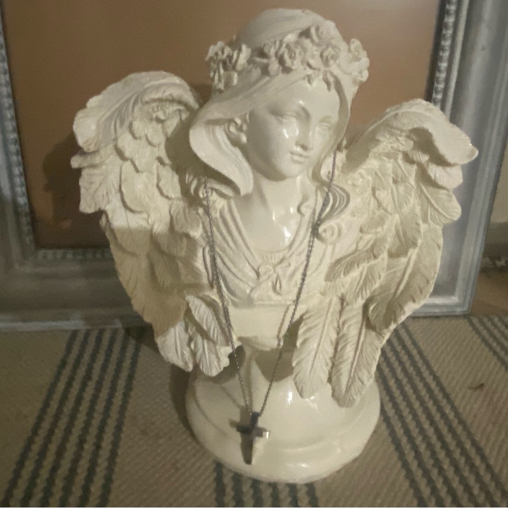 Religious statue. Angel home decor.